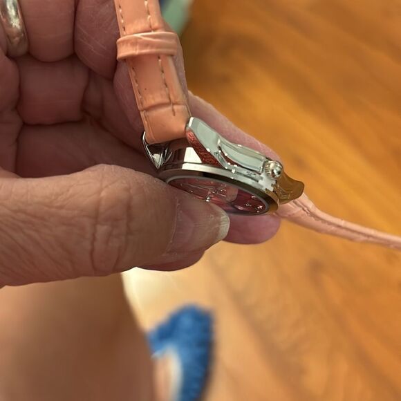 Napsoul Pink Quartz Wrist Watch NEW with leather band - Picture 3 of 9